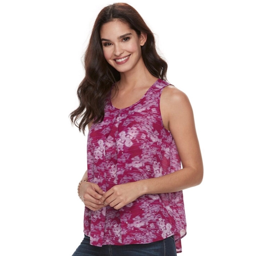 🆕Juicy Couture Mulberry Cutaway Woven Tank